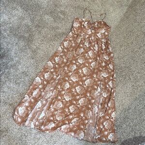 Pink Lilly Floral Spaghetti Strap Maxi Dress